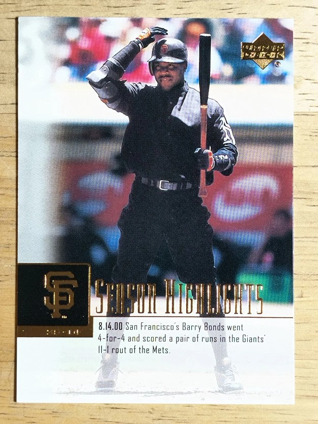 2001 Upper Deck #267 Barry Bonds SH
