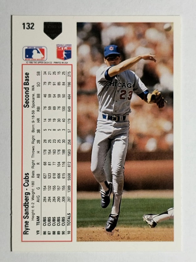 1991 Upper Deck #132 Ryne Sandberg