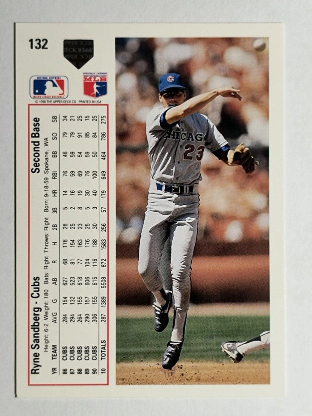 1991 Upper Deck #132 Ryne Sandberg