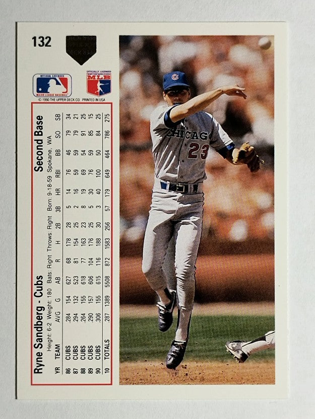 1991 Upper Deck #132 Ryne Sandberg