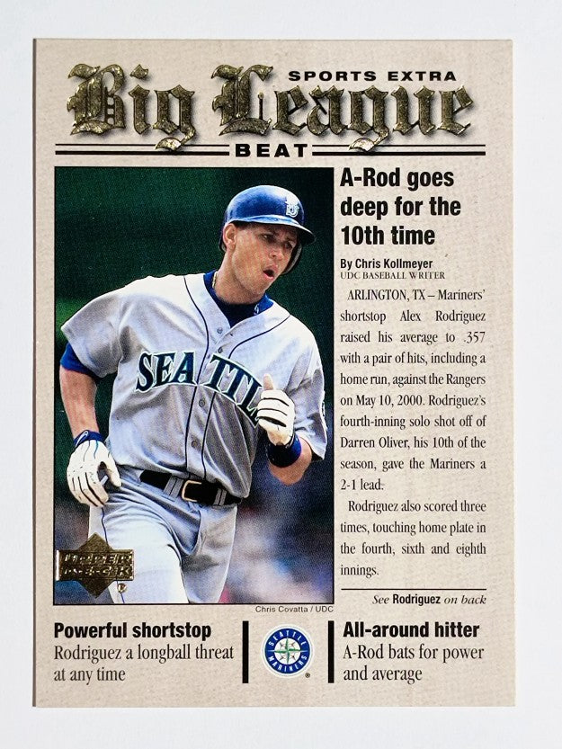 2001 Upper Deck Big League Beat #BB17 Alex Rodriguez