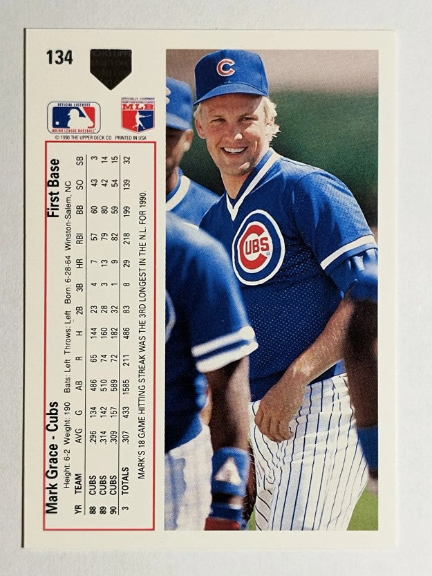 1991 Upper Deck #134 Mark Grace