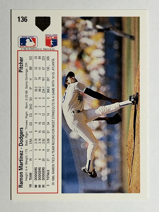 1991 Upper Deck #136 Ramon Martinez