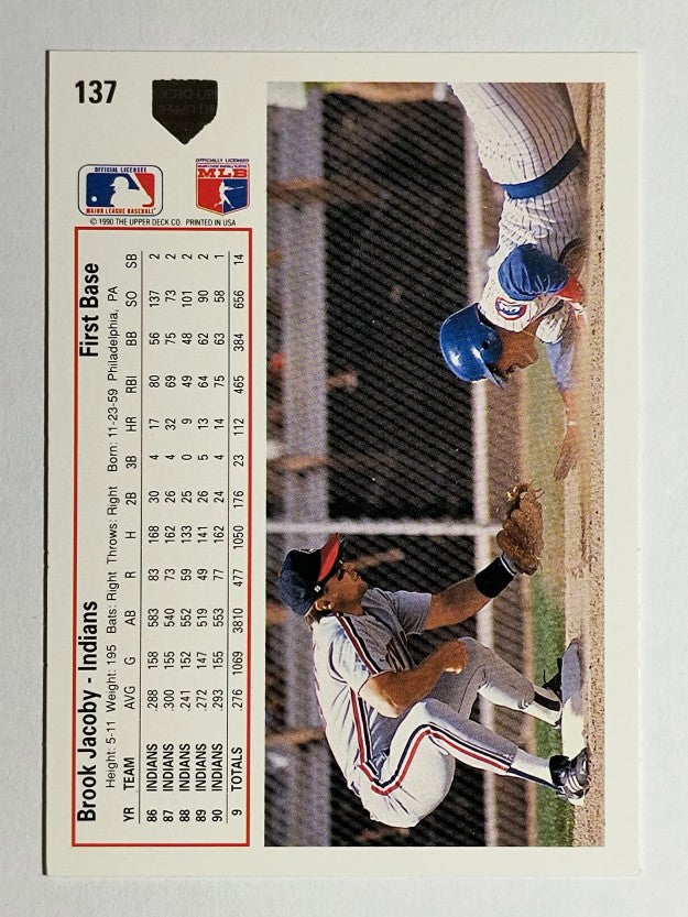 1991 Upper Deck #137 Brook Jacoby