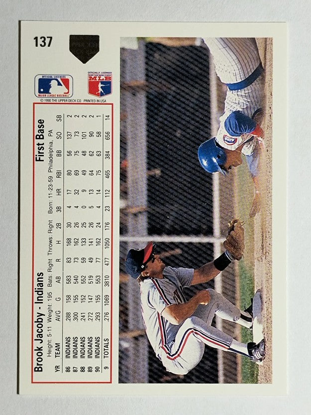1991 Upper Deck #137 Brook Jacoby
