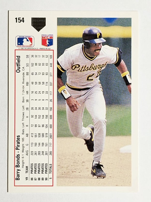 1991 Upper Deck #154 Barry Bonds