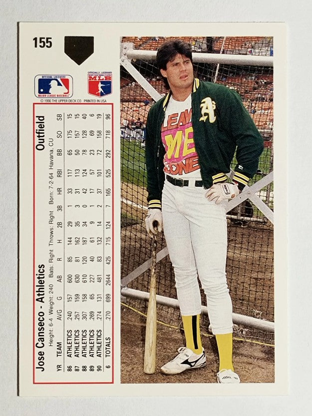 1991 Upper Deck #155 Jose Canseco