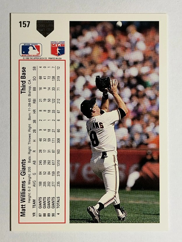 1991 Upper Deck #157 Matt Williams