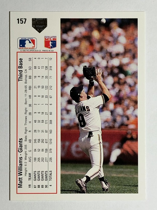 1991 Upper Deck #157 Matt Williams