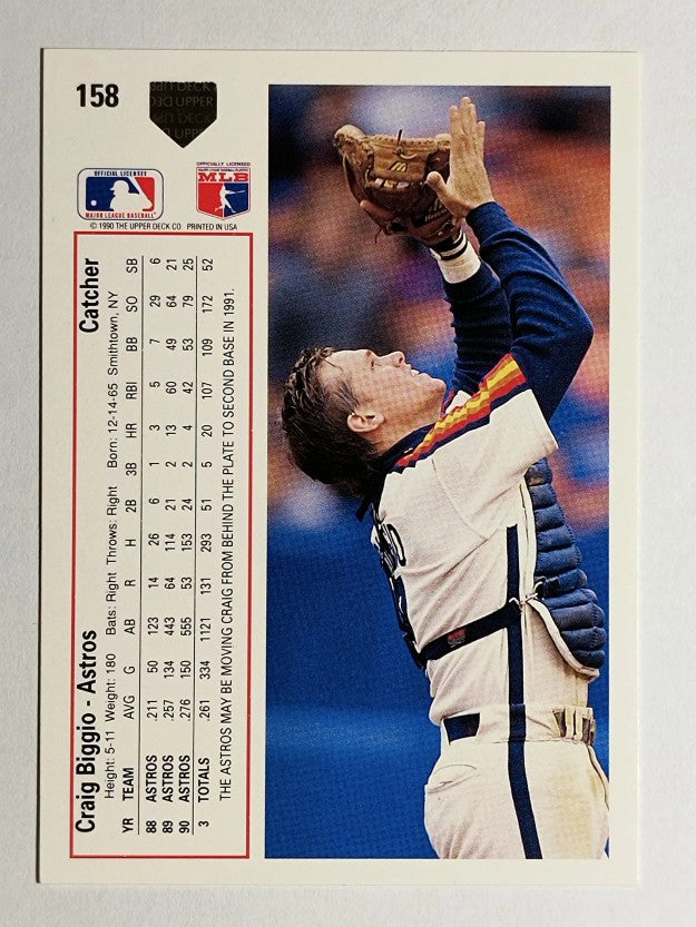 1991 Upper Deck #158 Craig Biggio
