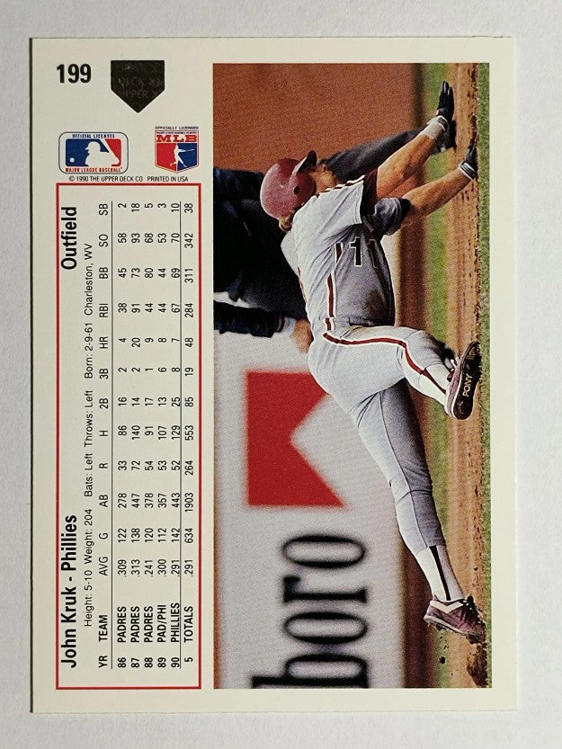 1991 Upper Deck #199 John Kruk