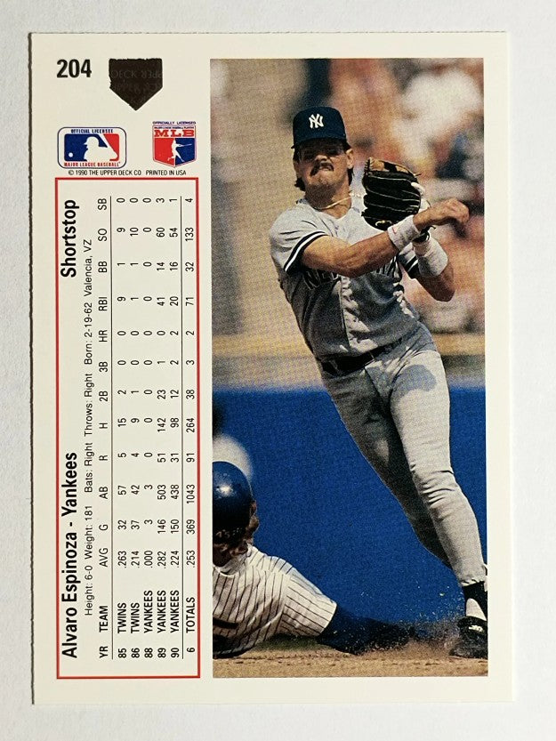 1991 Upper Deck #204 Alvaro Espinoza