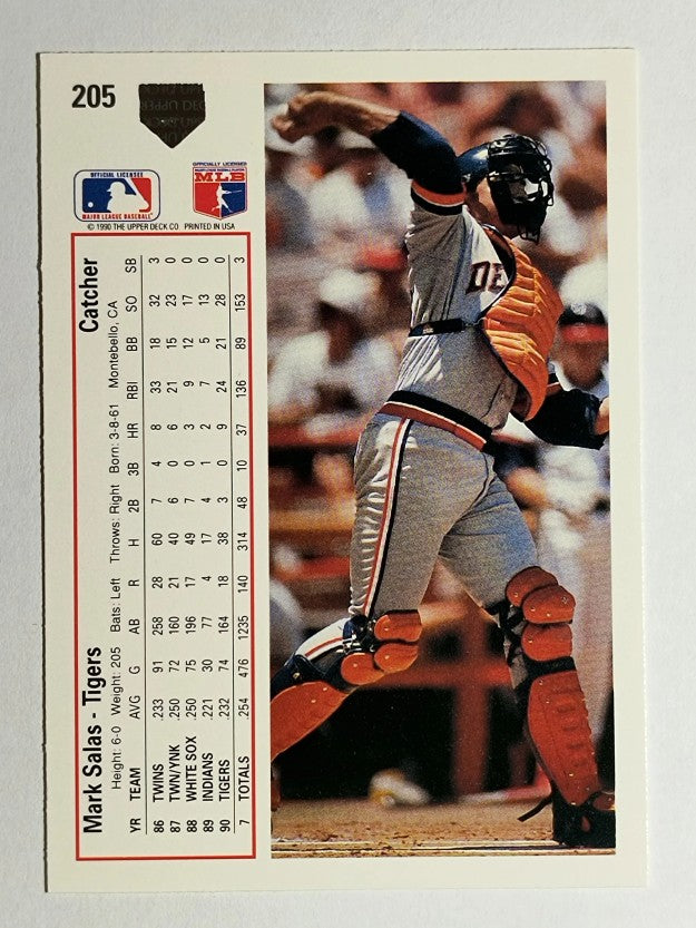 1991 Upper Deck #205 Mark Salas