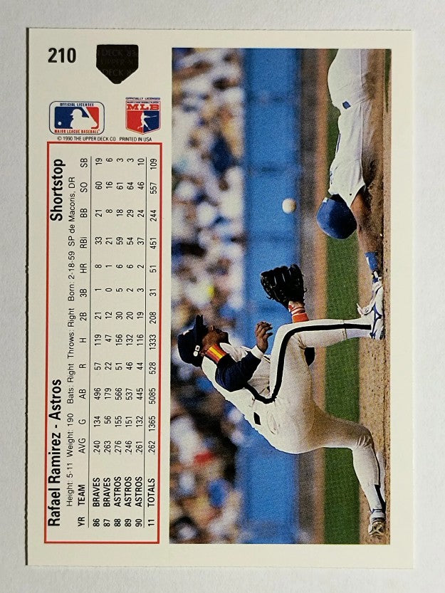 1991 Upper Deck #210 Rafael Ramirez