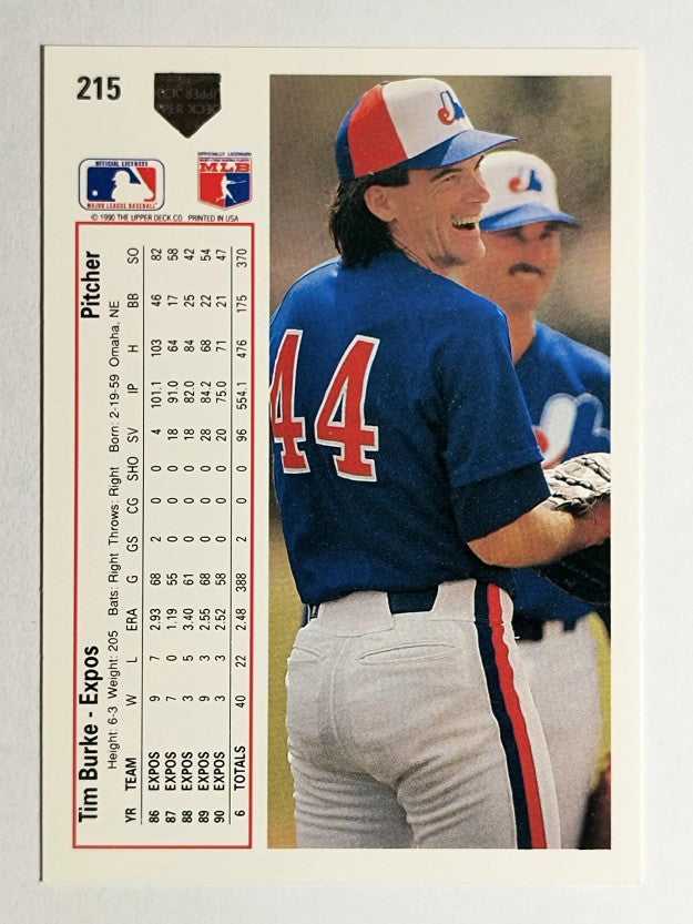 1991 Upper Deck #215 Tim Burke