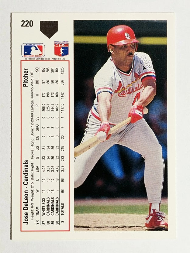 1991 Upper Deck #220 Jose DeLeon