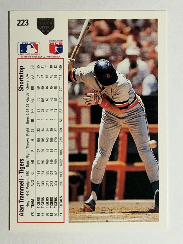 1991 Upper Deck #223 Alan Trammell