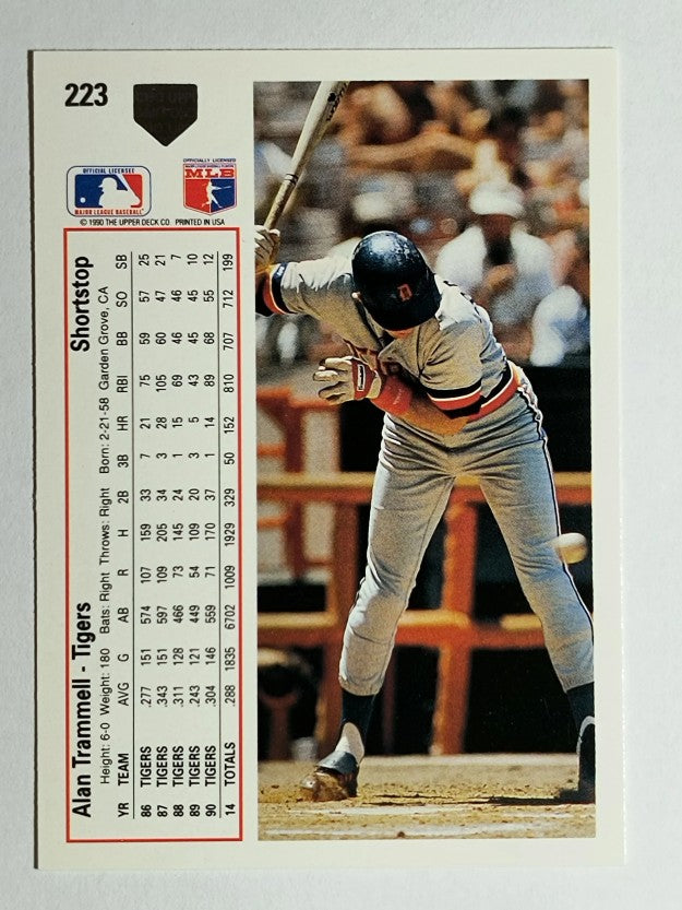 1991 Upper Deck #223 Alan Trammell