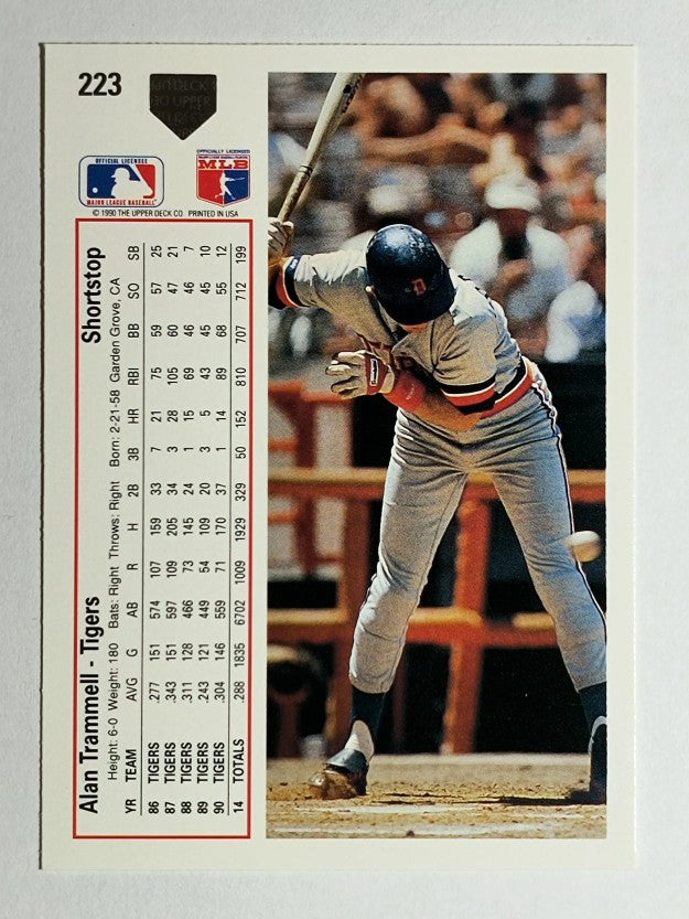 1991 Upper Deck #223 Alan Trammell