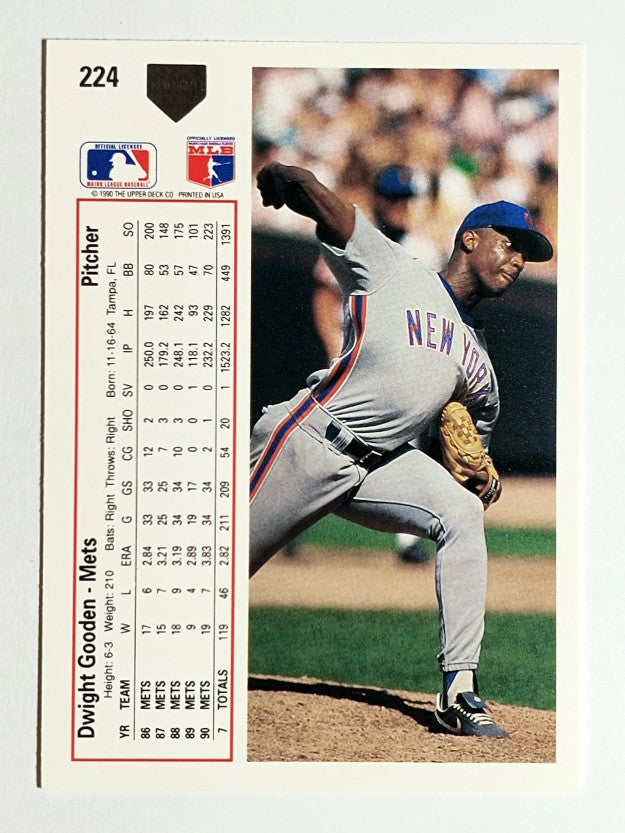1991 Upper Deck #224 Dwight Gooden