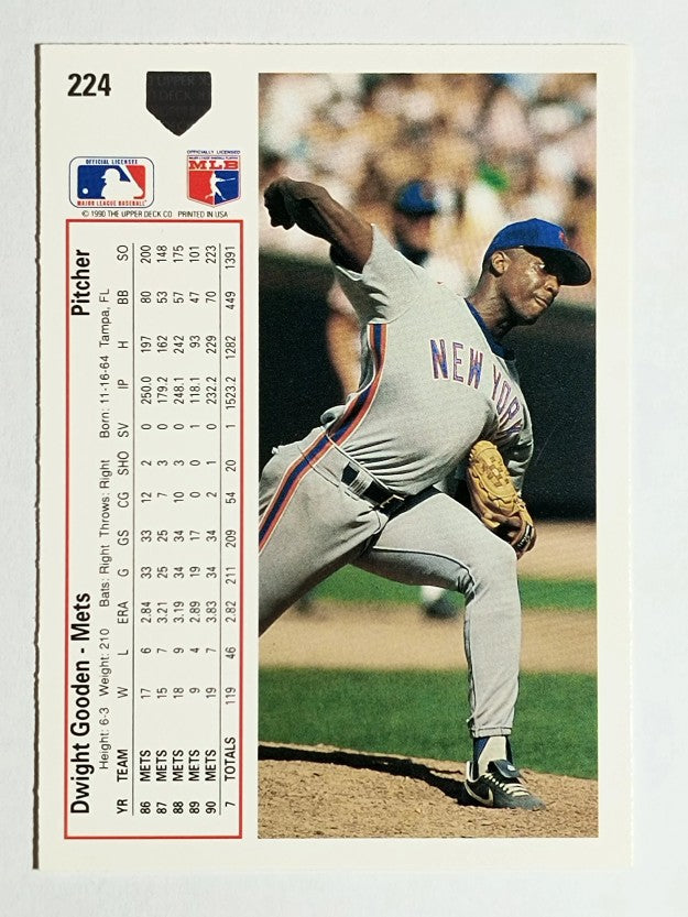 1991 Upper Deck #224 Dwight Gooden