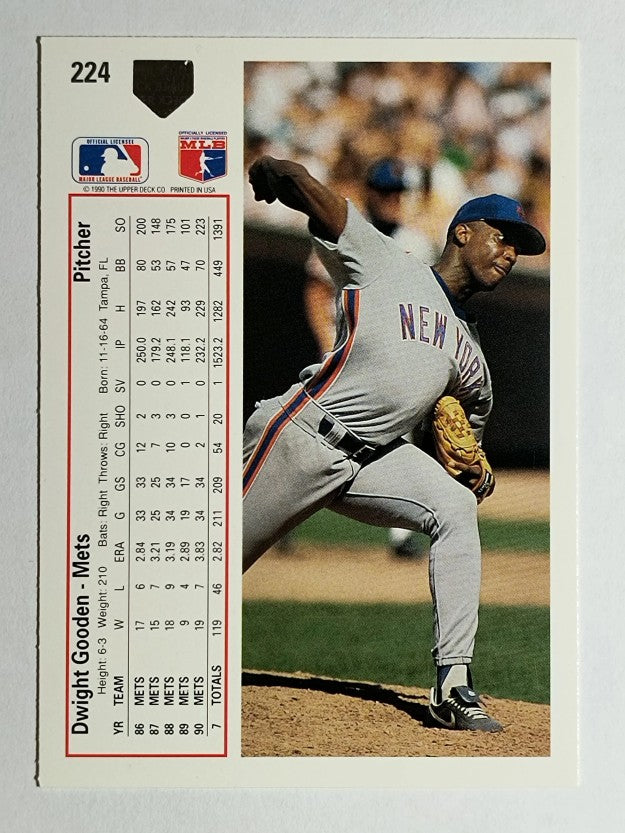 1991 Upper Deck #224 Dwight Gooden