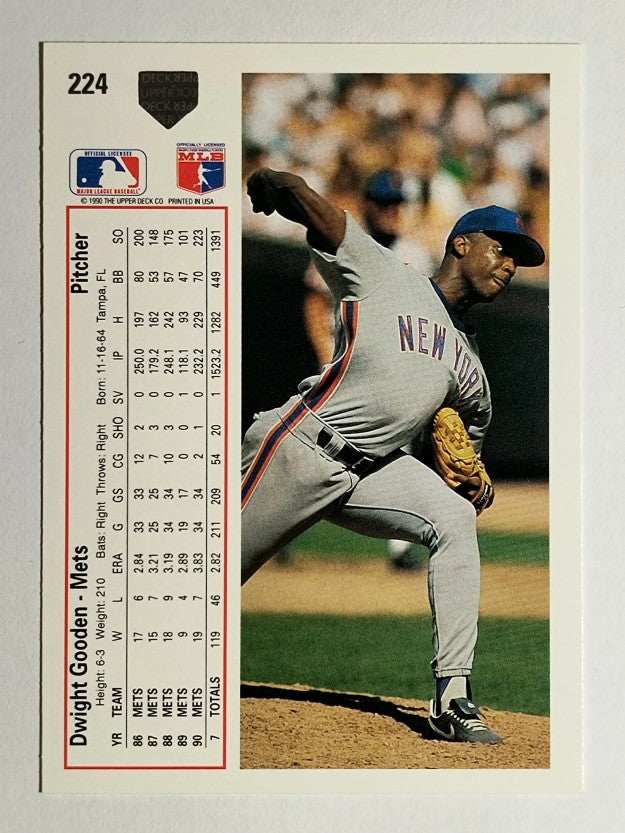 1991 Upper Deck #224 Dwight Gooden