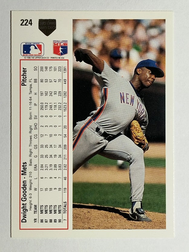 1991 Upper Deck #224 Dwight Gooden