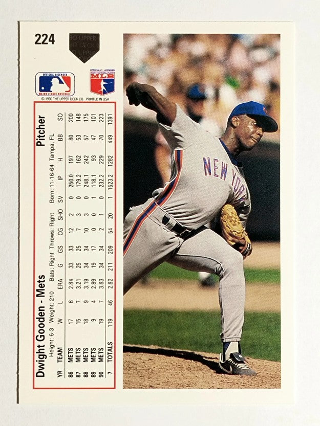 1991 Upper Deck #224 Dwight Gooden