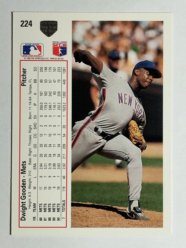 1991 Upper Deck #224 Dwight Gooden