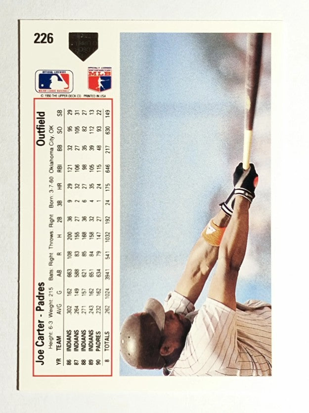1991 Upper Deck #226 Joe Carter