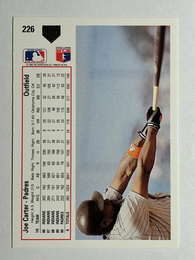 1991 Upper Deck #226 Joe Carter