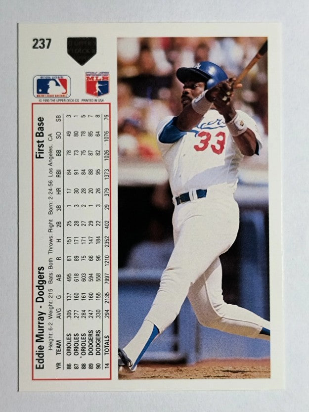 1991 Upper Deck #237 Eddie Murray