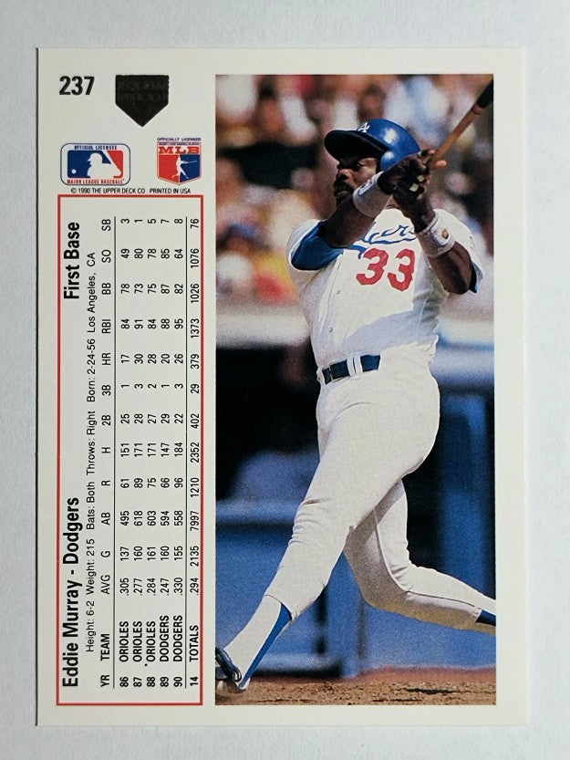 1991 Upper Deck #237 Eddie Murray