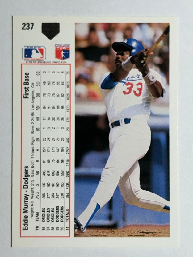 1991 Upper Deck #237 Eddie Murray