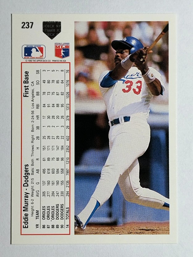 1991 Upper Deck #237 Eddie Murray