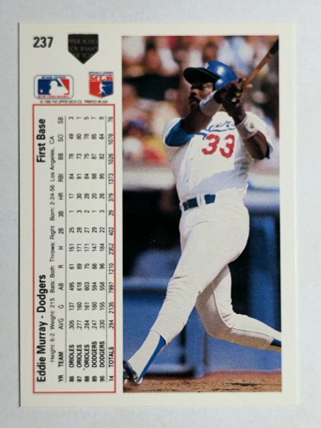 1991 Upper Deck #237 Eddie Murray