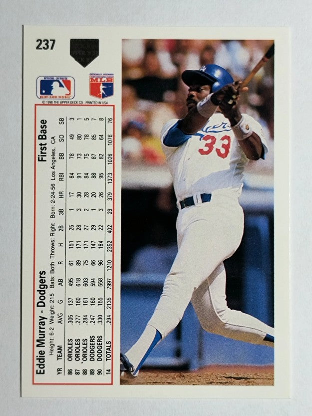 1991 Upper Deck #237 Eddie Murray