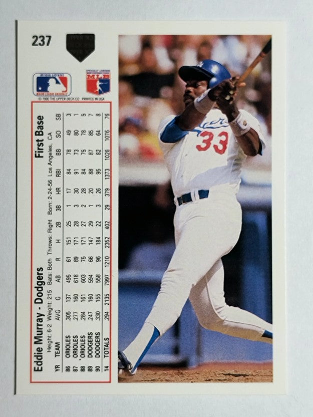 1991 Upper Deck #237 Eddie Murray
