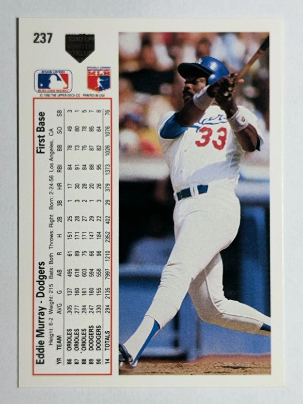 1991 Upper Deck #237 Eddie Murray