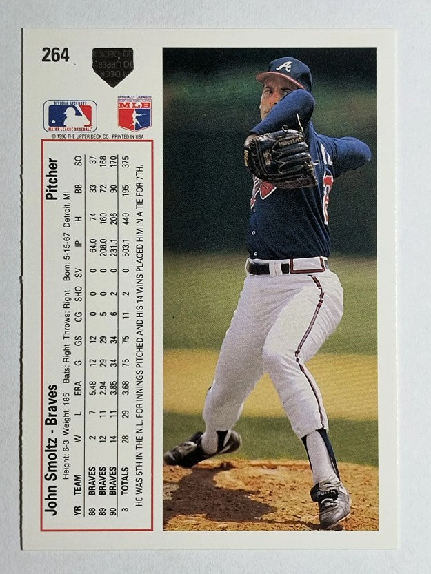 1991 Upper Deck #264 John Smoltz