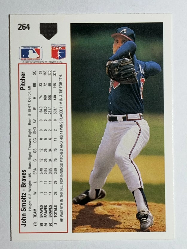 1991 Upper Deck #264 John Smoltz