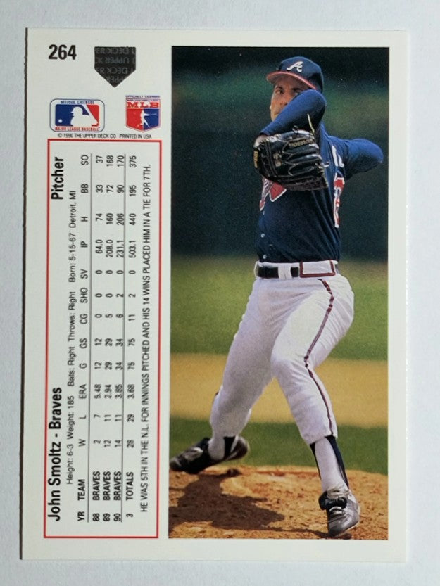 1991 Upper Deck #264 John Smoltz