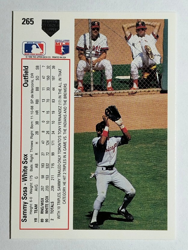 1991 Upper Deck #265 Sammy Sosa