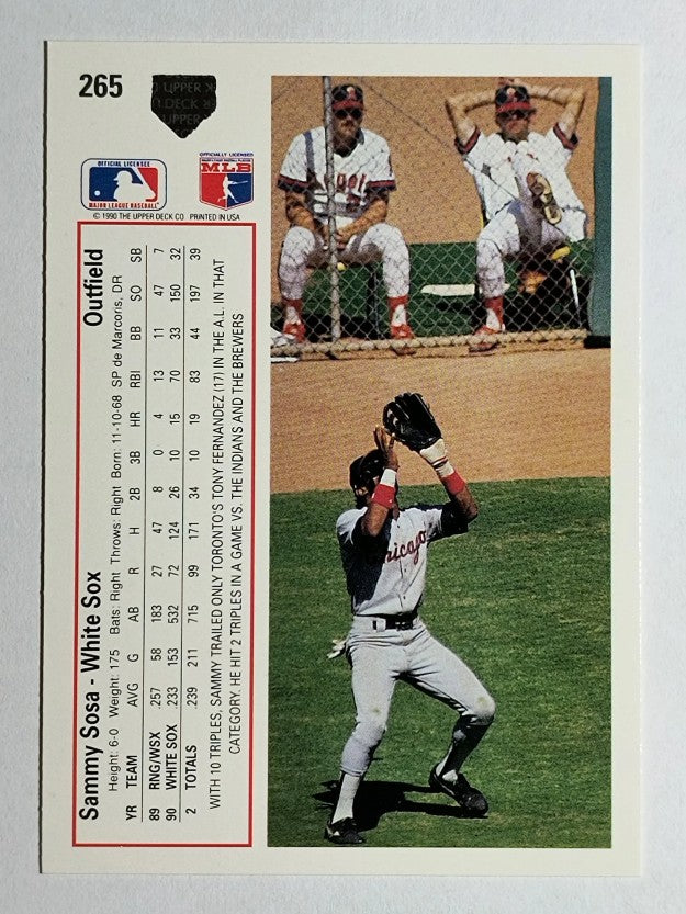1991 Upper Deck #265 Sammy Sosa