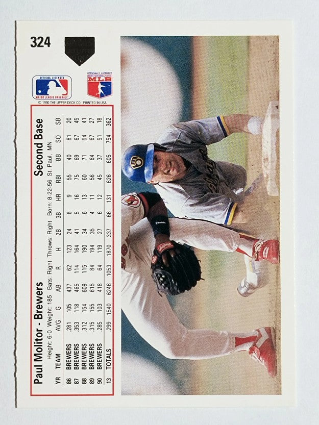 1991 Upper Deck #324 Paul Molitor