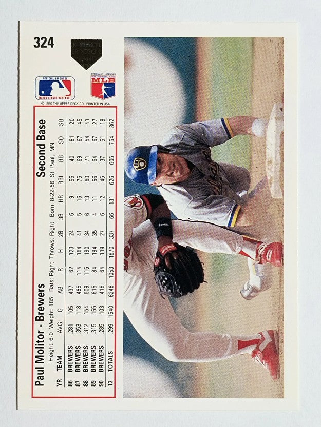1991 Upper Deck #324 Paul Molitor