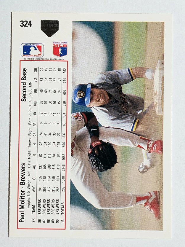 1991 Upper Deck #324 Paul Molitor