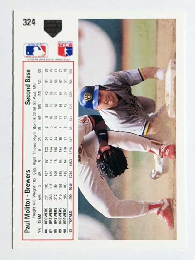 1991 Upper Deck #324 Paul Molitor