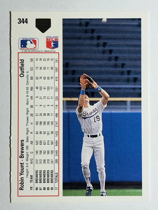 1991 Upper Deck #344 Robin Yount